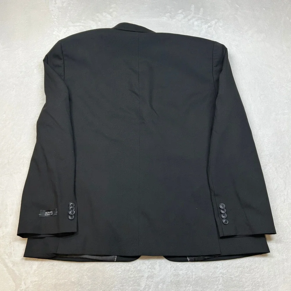 Alfani‎ Suit Jacket Mens 44S 44 Black Blazer Classic Fit Eco-Friendly $360